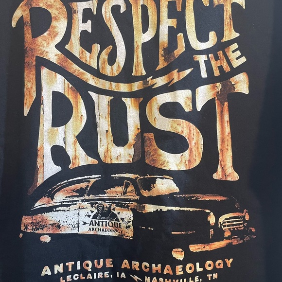 Antique Archeology Black T Shirt Large unisex - Picture 4 of 4